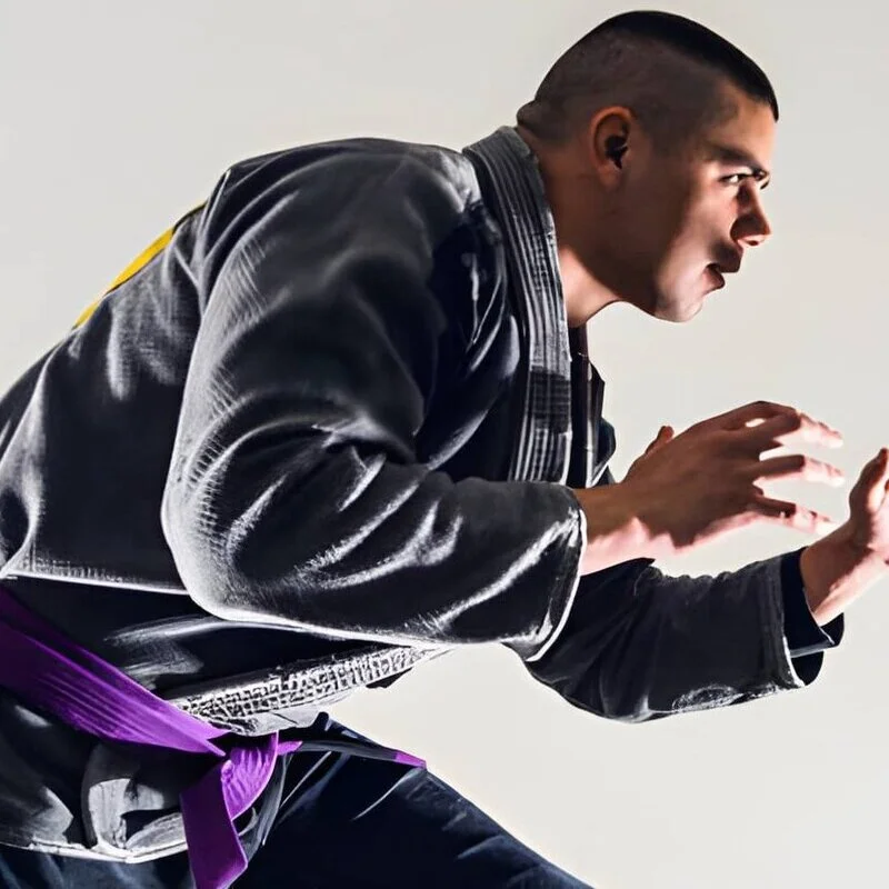 Black and purple strip custom made GI