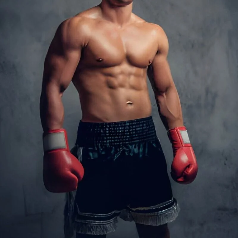 Custom made black mma shorts