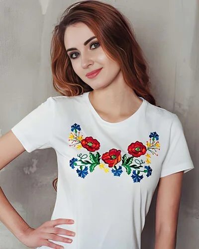 custom white printed tshirt