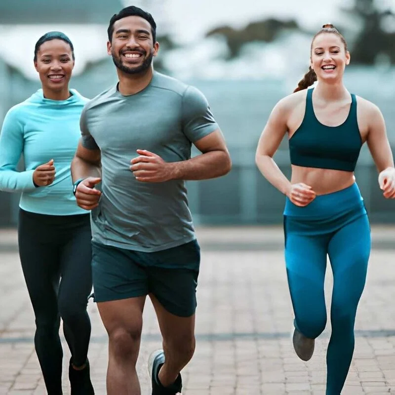 group of peoples wearing active wear cloths manufacturer by fascicle international