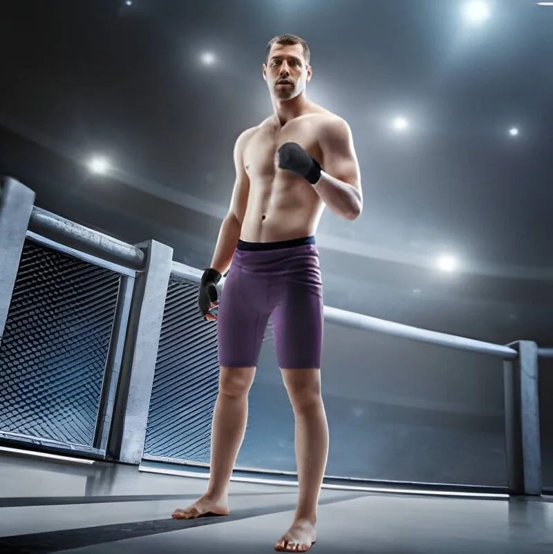 Men wear custom made mma shorts