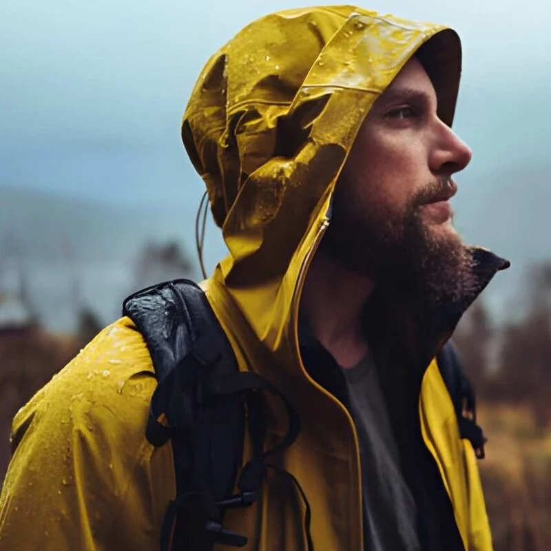 Men wear custom made yellow jackets