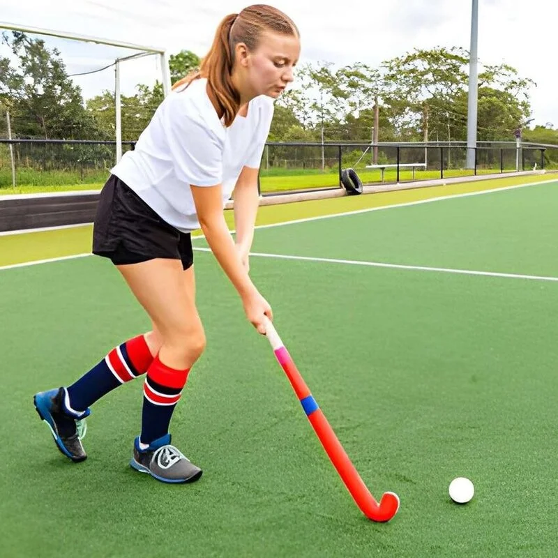 Custom made white and black field hockey uniform